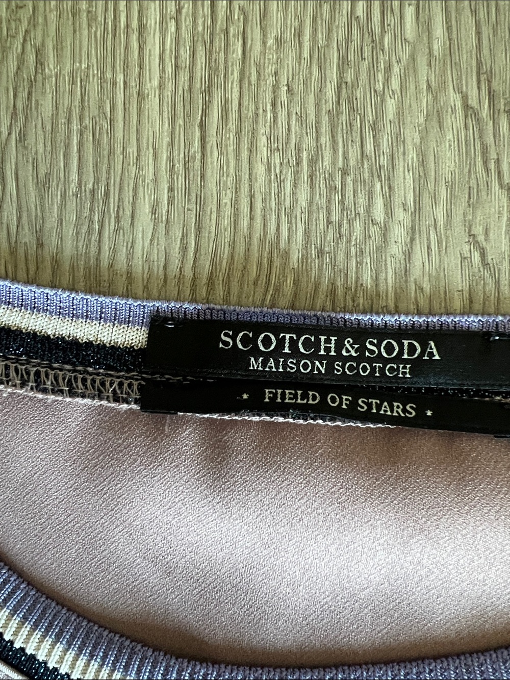Scotch & Soda Field of Stars Pink Satin Varsity Top Sleeveless Metallic Trim L - Picture 9 of 13